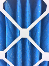 Load image into Gallery viewer, air exiting side blue pleated air filter MERV 10 with wire mesh backing afp2000
