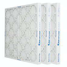 Load image into Gallery viewer, three white pleated air filters MERV 13