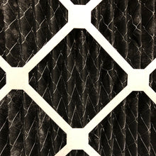 Load image into Gallery viewer, air exiting side pleated air filter carbon with wire mesh backing