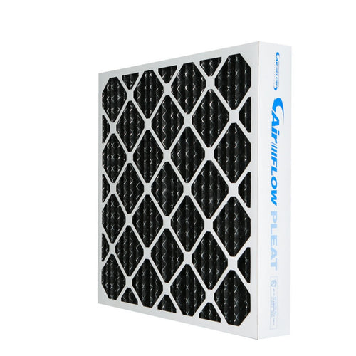 4 inch black Carbon Pleated Air Filter for Smoke Removal and Odor Control