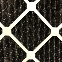 Load image into Gallery viewer, air exiting side pleated air filter carbon with wire mesh backing
